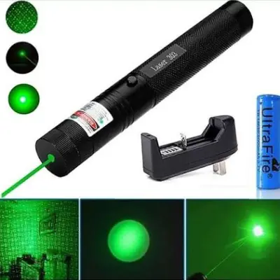 High Power Green Laser Pointer (Rechargeable Battery Set)